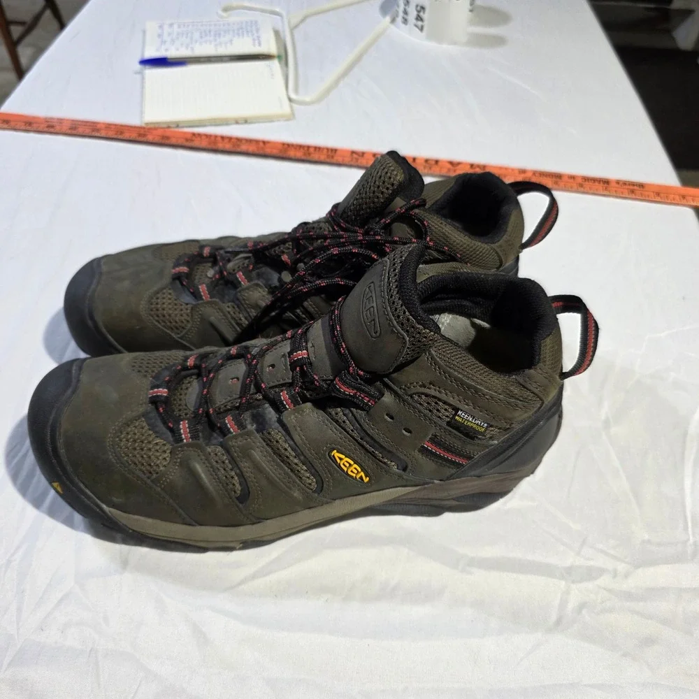 Keen Utility Flint II Waterproof Steel Toe Work Boots Mens 13 EE Wide Brown EH